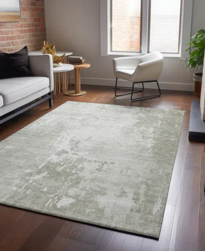 Dalyn Pacifica Washable Pa11 9'x12' Area Rug In Gray