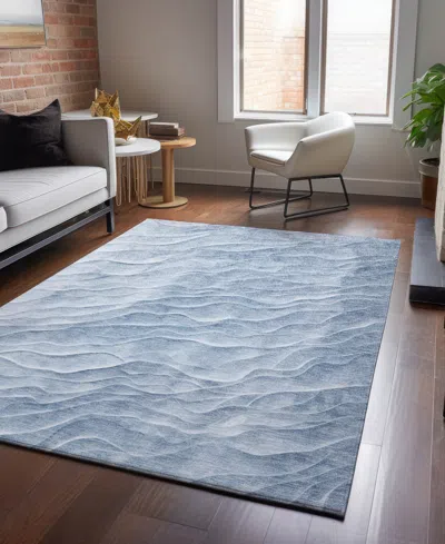 Dalyn Pacifica Washable Pa1 10'x14' Area Rug In Blue