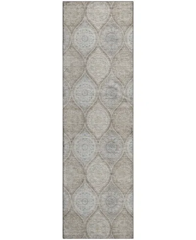 Dalyn Neo Washable No7 2'3"x7'6" Runner Area Rug In Gray