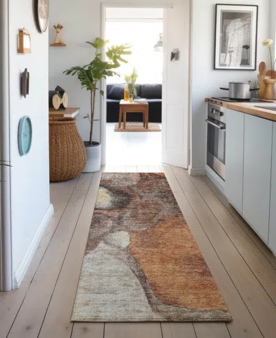 Dalyn Neo Washable No2 2'3"x7'6" Runner Area Rug In Brown