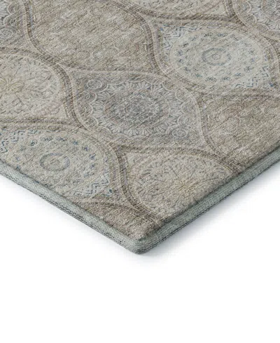 Dalyn Neo Washable No7 2'3"x7'6" Runner Area Rug In Gray
