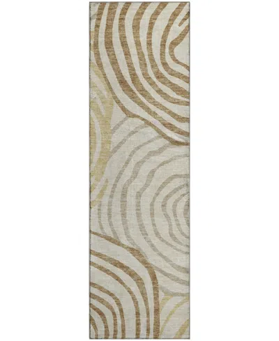 Dalyn Neo Washable No10 2'3"x7'6" Runner Area Rug In Brown