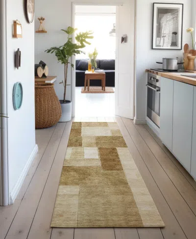 Dalyn Neo Washable No15 2'3"x7'6" Runner Area Rug In Brown