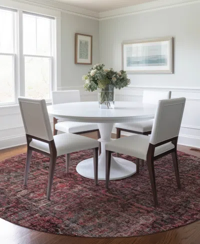 Dalyn Karaj Washable Kj3 8'x8' Round Area Rug In Multi