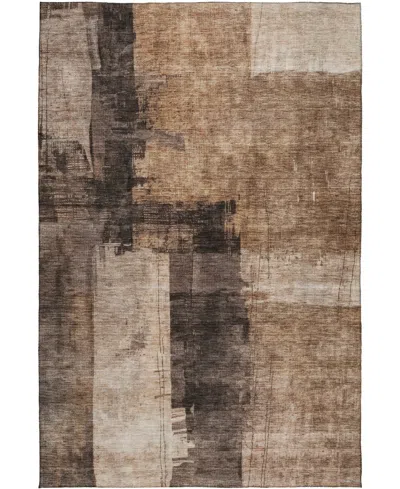 Dalyn Nouveau Washable Nv10 9'x12' Area Rug In Brown