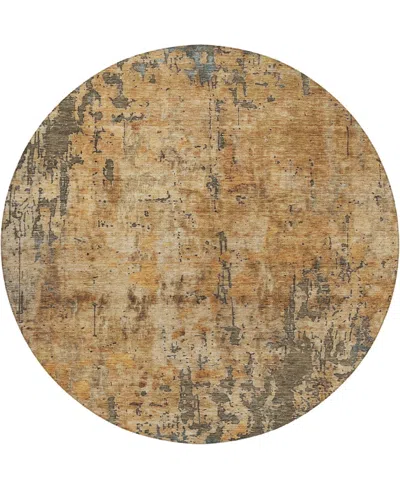 Dalyn Nouveau Nv11 8'x8' Round Area Rug In Brown