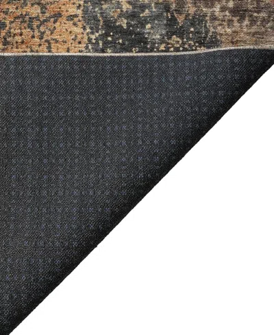 Dalyn Nouveau Washable Nv13 8'x8' Round Area Rug In Brown