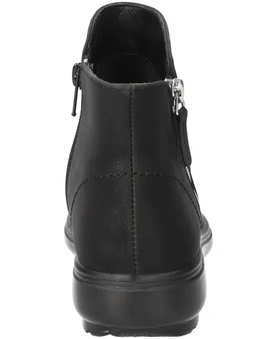 Easy Street Women's Lyra Zipper Ankle Boots In Black