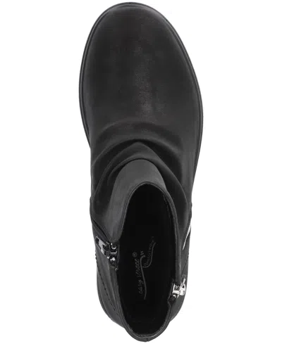 Easy Street Women's Lyra Zipper Ankle Boots In Black