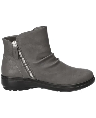 Easy Street Women's Lyra Zipper Ankle Boots In Gray