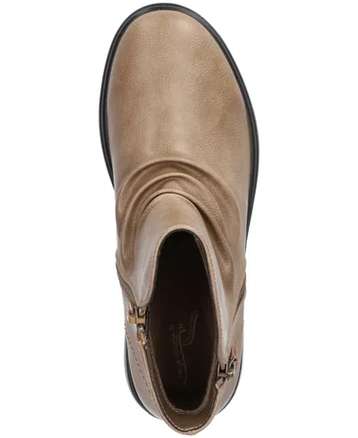 Easy Street Women's Lyra Zipper Ankle Boots In Brown