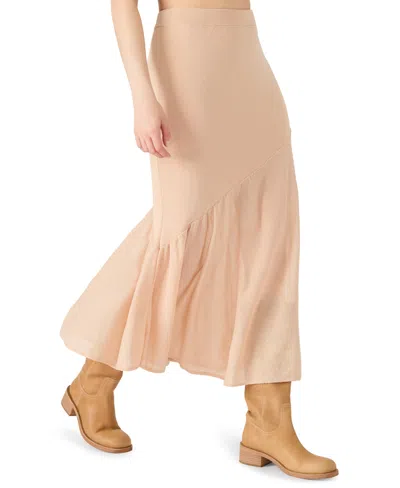 Steve Madden Women's Aneira Asymmetrical Panel Midi Skirt In Pink