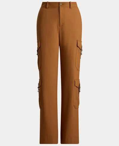 Ralph Lauren Women's Wide-leg Cargo Pants In Brown