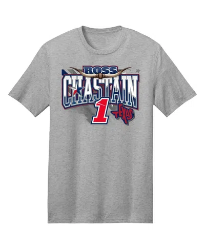 Trackhouse Racing Team Collection Heather Gray Ross Chastain Busch Light Car T-shirt In Gray