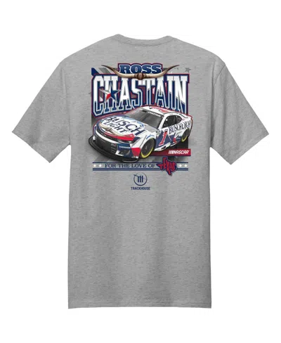 Trackhouse Racing Team Collection Heather Gray Ross Chastain Busch Light Car T-shirt In Gray