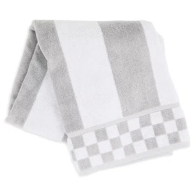Mackenzie-childs Stripe Bath Towel In Gray