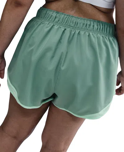 Nike Women's Tempo Dri-fit Mid-rise 3" Brief-lined Running Shorts (plus Size) In Green
