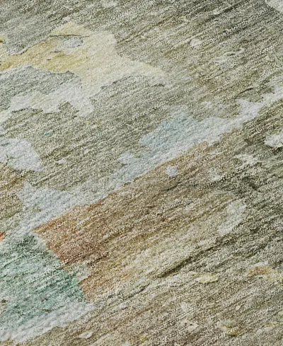 Dalyn Ravenna Washable Rn3 8'x8' Round Area Rug In Brown