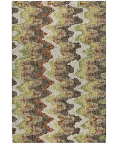 Dalyn Lorenzo Washable Ln6 10'x14' Area Rug In Brown