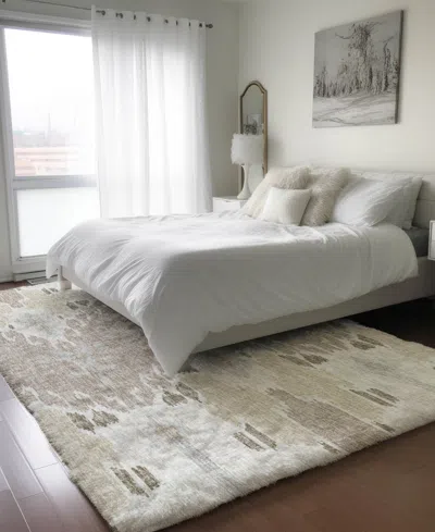 Dalyn Lorenzo Washable Ln5 10'x14' Area Rug In White