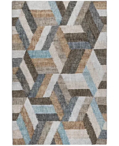 Dalyn Lorenzo Washable Ln1 10'x14' Area Rug In Brown