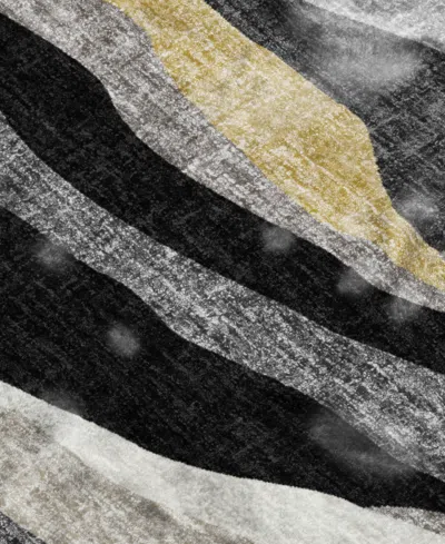 Dalyn Lorenzo Washable Ln4 10'x14' Area Rug In Black