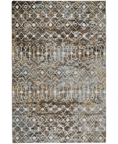 Dalyn Lorenzo Washable Ln7 10'x14' Area Rug In Brown
