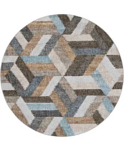 Dalyn Lorenzo Ln1 8'x8' Round Area Rug In Green