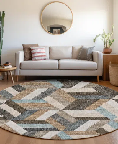 Dalyn Lorenzo Ln1 8'x8' Round Area Rug In Green