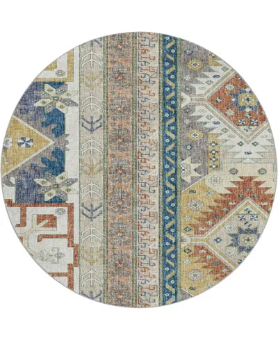 Dalyn Lorenzo Ln3 8'x8' Round Area Rug In Multi