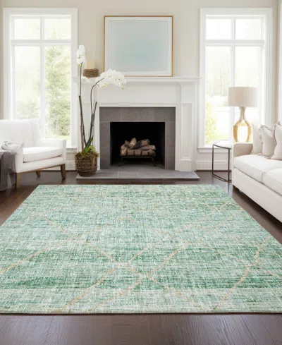 Dalyn Portico Washable Po1 8'x10' Area Rug In Green