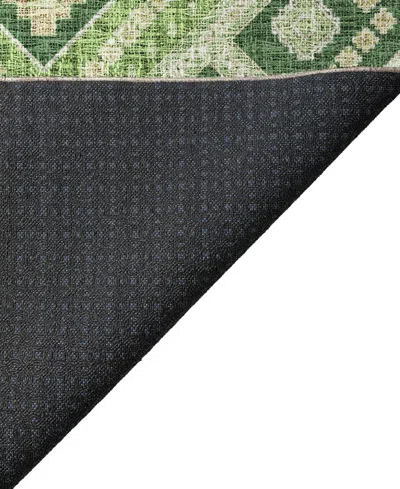 Dalyn Portico Washable Po5 10'x14' Area Rug In Green
