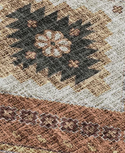 Dalyn Portico Washable Po5 10'x14' Area Rug In Brown