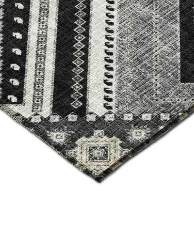 Dalyn Portico Washable Po5 10'x14' Area Rug In Black