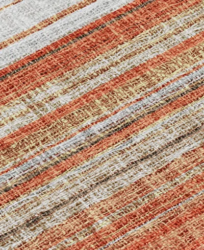 Dalyn Portico Washable Po2 9'x12' Area Rug In Orange