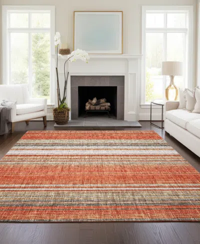 Dalyn Portico Washable Po2 9'x12' Area Rug In Orange