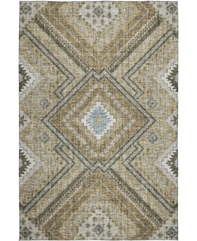 Dalyn Portico Washable Po5 10'x14' Area Rug In Green