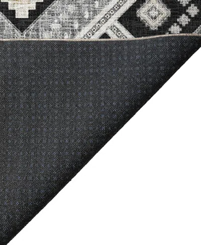 Dalyn Portico Washable Po5 10'x14' Area Rug In Black