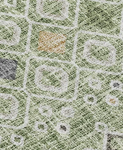 Dalyn Portico Washable Po4 10'x14' Area Rug In Green