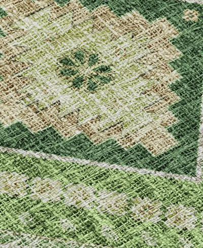 Dalyn Portico Washable Po5 10'x14' Area Rug In Green