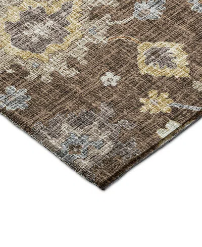 Dalyn Portico Washable Po6 10'x14' Area Rug In Brown