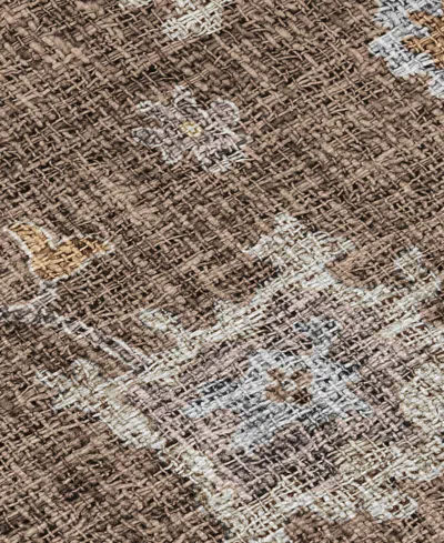 Dalyn Portico Washable Po6 10'x14' Area Rug In Brown