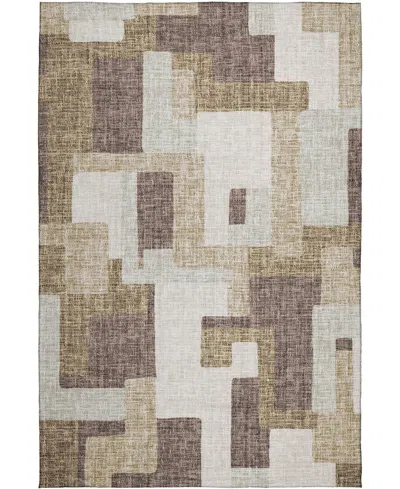 Dalyn Portico Washable Po3 10'x14' Area Rug In Brown