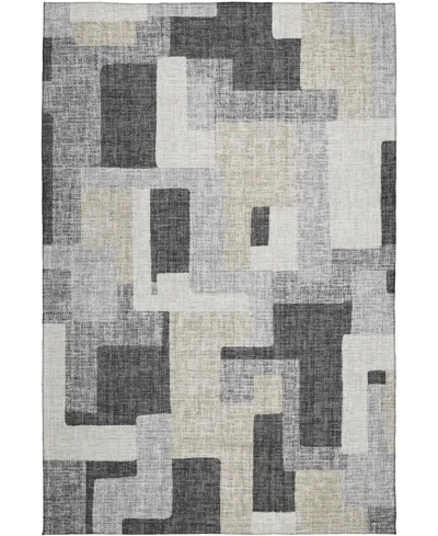 Dalyn Portico Washable Po3 10'x14' Area Rug In Gray