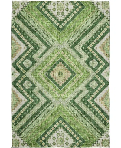 Dalyn Portico Washable Po5 10'x14' Area Rug In Green