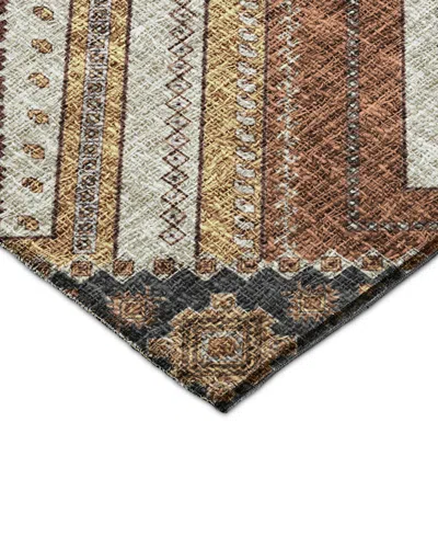 Dalyn Portico Washable Po5 10'x14' Area Rug In Brown