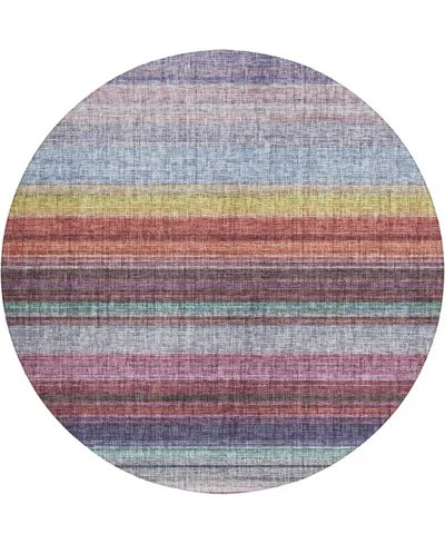 Dalyn Portico Po2 8'x8' Round Area Rug In Multi