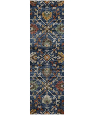 Dalyn Silk Road Washable Sr4 2'3"x7'6" Runner Area Rug In Blue
