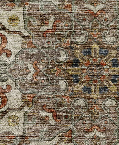 Dalyn Silk Road Washable Sr6 2'3"x7'6" Runner Area Rug In Brown