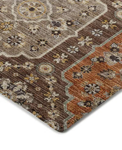 Dalyn Silk Road Washable Sr7 2'6"x3'10" Area Rug In Brown